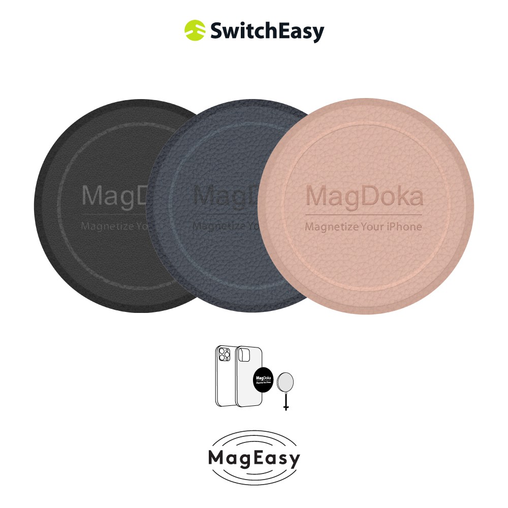 SwitchEasy 魚骨牌  MagDoka iPhone 磁吸擴充手機殼貼片（支援MagSafe）