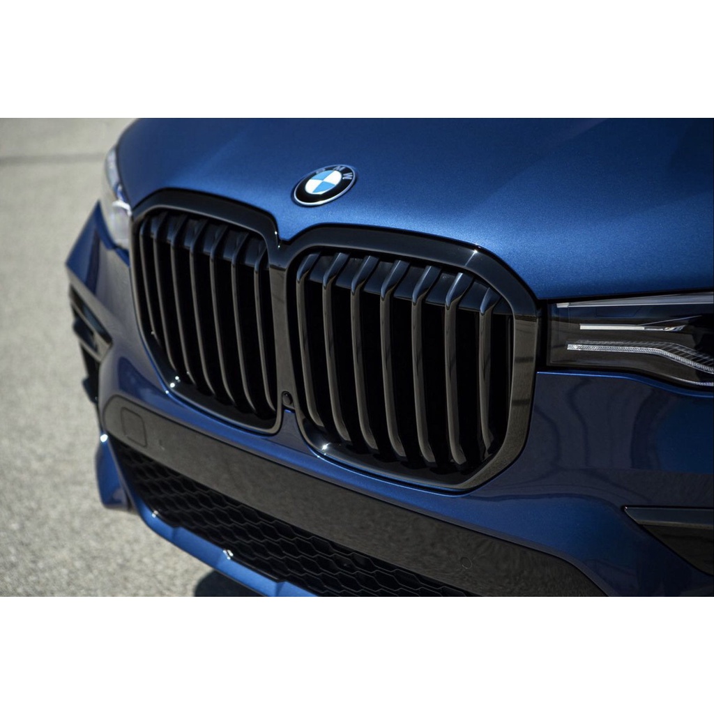 （B&amp;M精品）BMW原廠G07 X7 亮黑水箱護罩 黑鼻頭 水箱罩 MP亮黑水箱罩（另有X7 鈰灰鼻頭 發光水箱罩 側腮