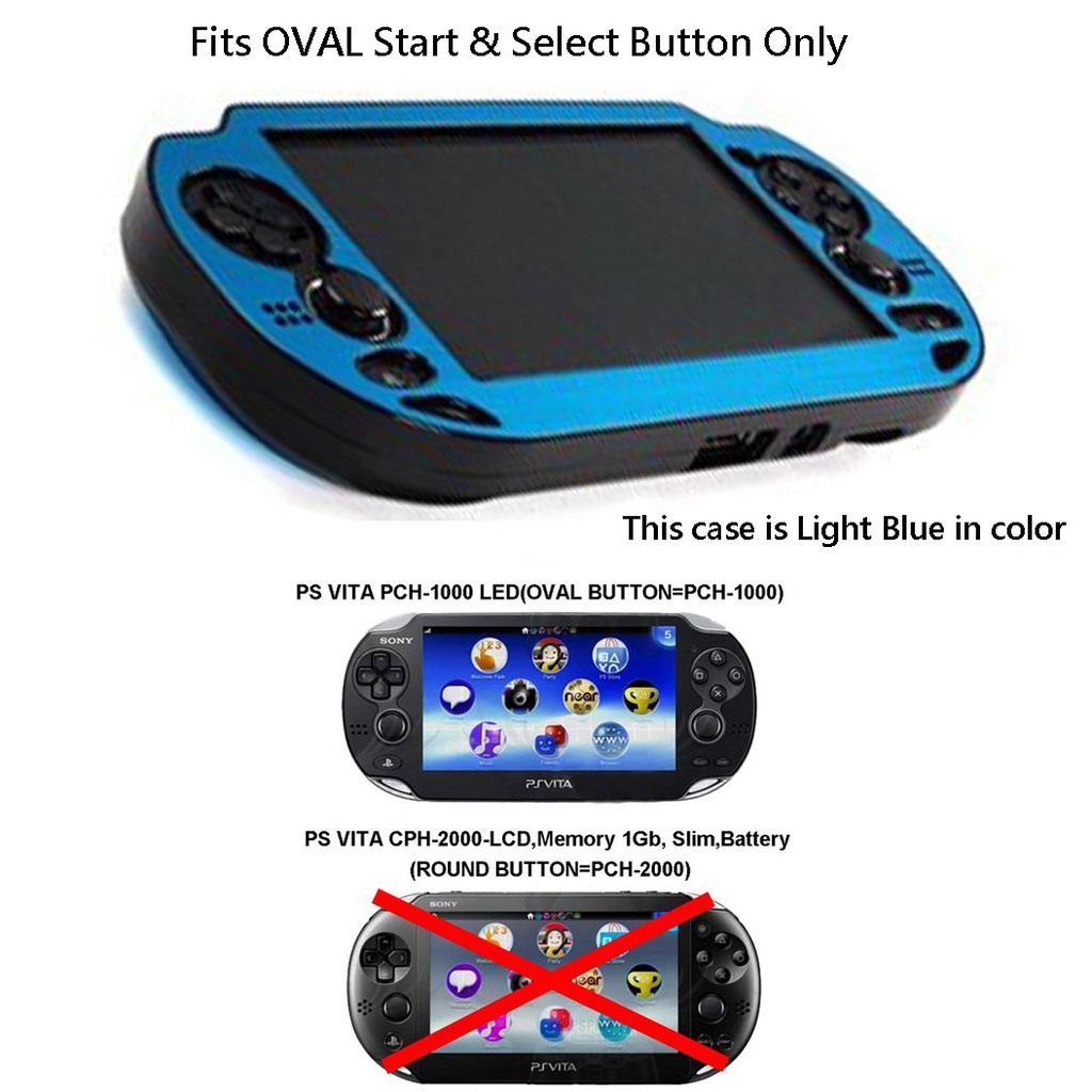 6 種顏色選擇 Playstation Ps Vita 1000 的金屬鋁硬殼保護套
