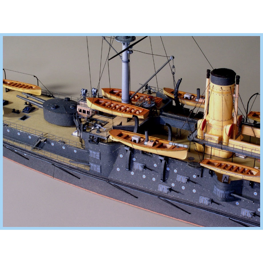 紙船模diy 1 250 俄國海軍奧斯拉比亞 Oslabya 戰列艦紙模型 蝦皮購物