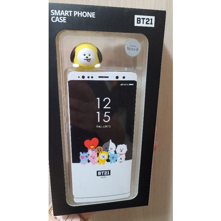 全新首爾帶回BTS BT21 CHIMMY公仔鏡面手機殼NOTE8適用