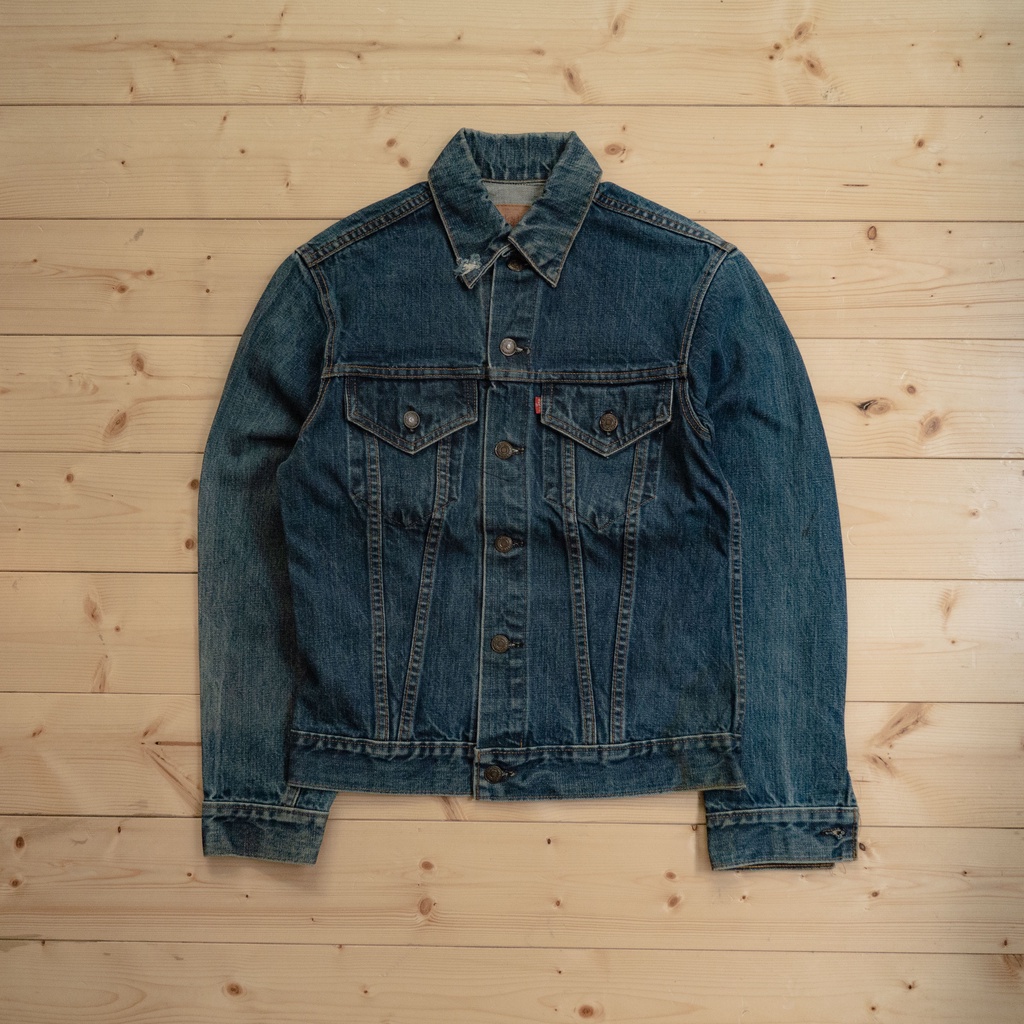 《白木11》🇺🇸 70s Levis denim trucker jacket 美國製 深藍 牛仔 丹寧 外套 夾克