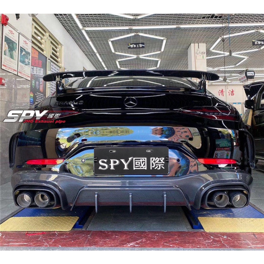 【SPY MOTOR】Benz X290 AMG GT43 GT53 碳纖維後下巴