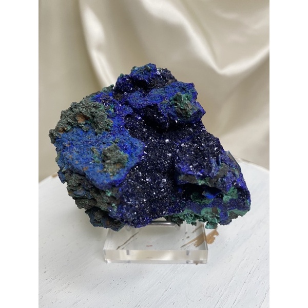 藍銅礦孔雀石共生 精靈能量石 原礦/水晶 /礦石