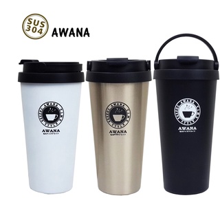 AWANA 手提式 500ml 咖啡杯 保溫杯 真空 304不鏽鋼 環保杯 隨手杯