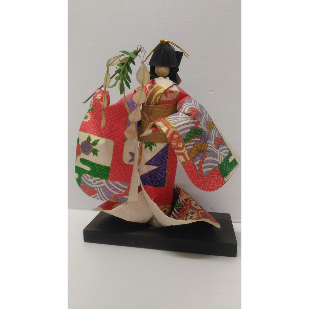 和紙人形紙製日本和服人形和服人偶日本藝妓 蝦皮購物