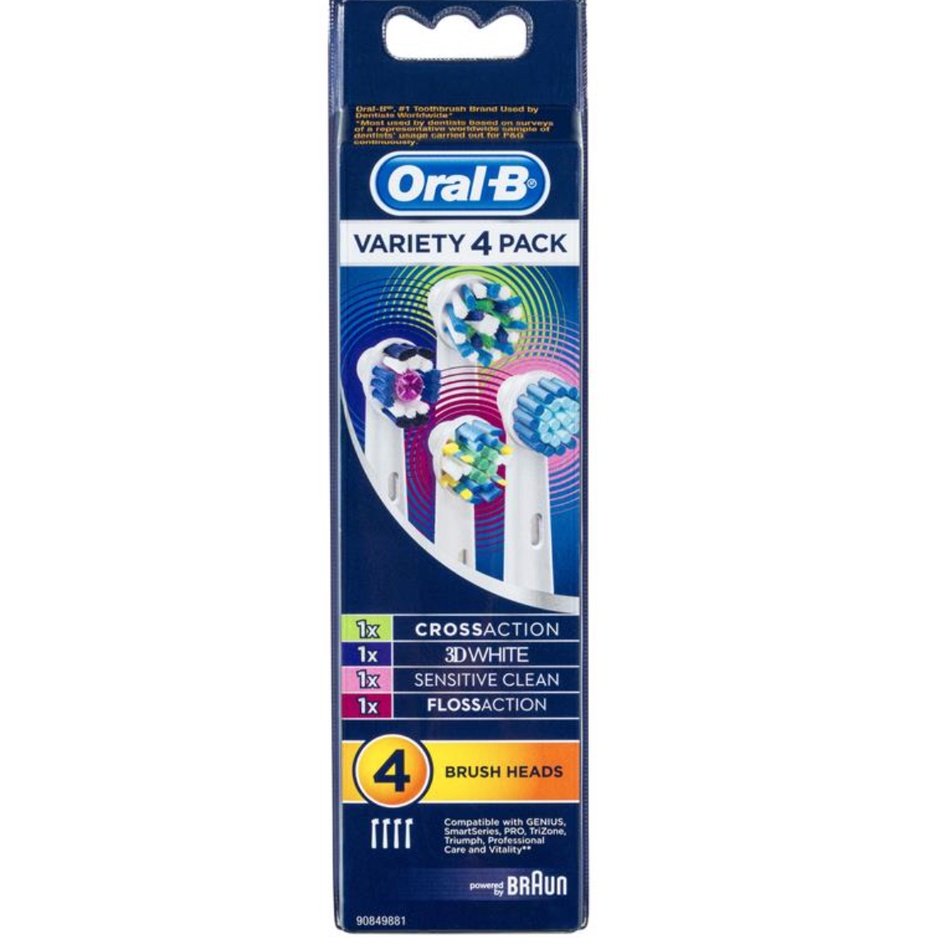 Oral-B 牙齒電動牙刷刷頭 (4支裝不同款刷頭)