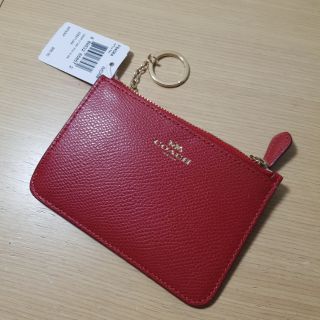 [全新] COACH (仿) 防刮 紅色 零錢包 鑰匙包