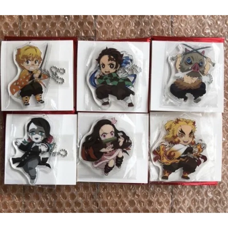 日本限定*鬼滅之刃 無限列車篇 煉獄杏壽郎 炭治郎 禰豆子 我妻善逸 伊之助 魘夢 吊飾 壓克力 電影版 劇場版