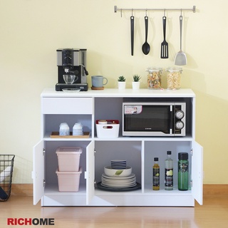 RICHOME DR197 防潑水廚櫃-2色 防潑水 餐櫃 電器櫃 廚房櫃 微波爐架 收納櫃 玄關