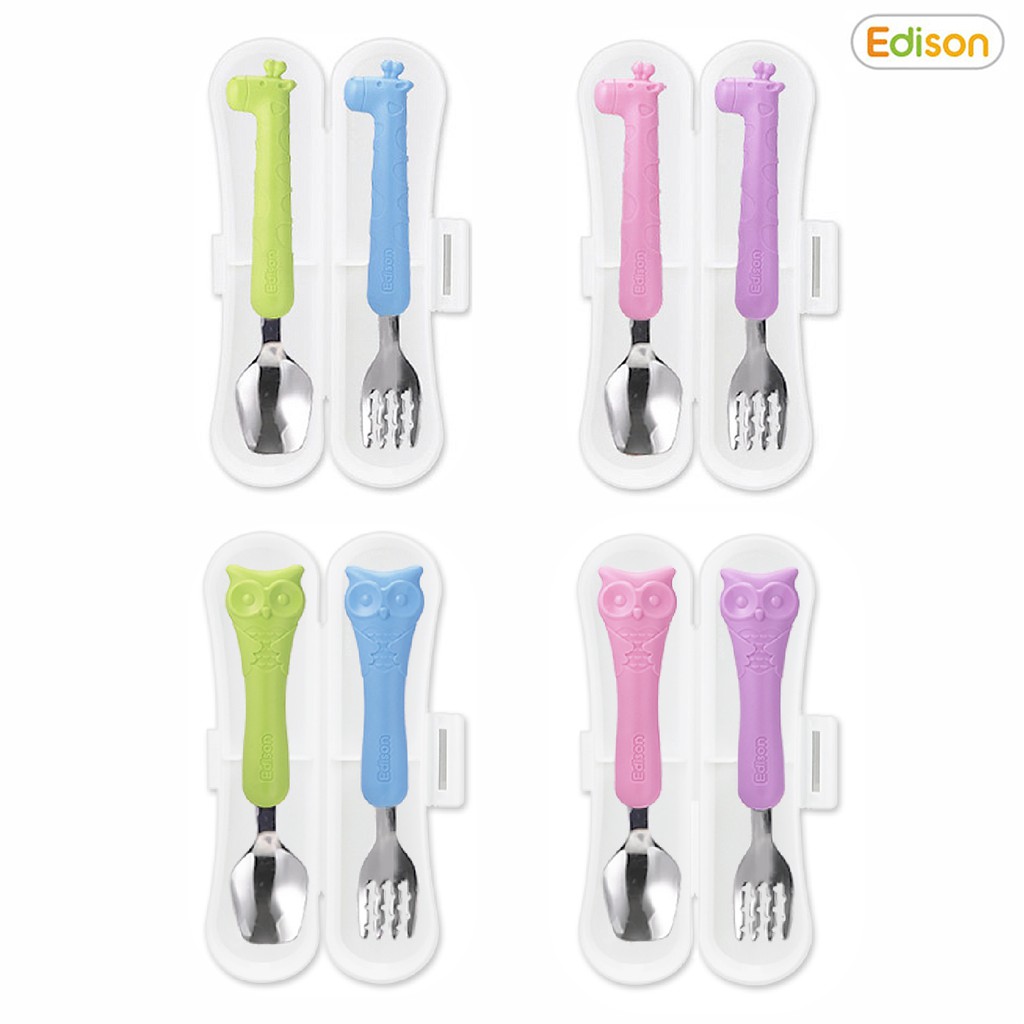 【韓國愛迪生2件組】 Edison匙叉餐具組 (4款) 304不鏽鋼餐具2件組 湯匙叉子二件套裝 Edison餐具