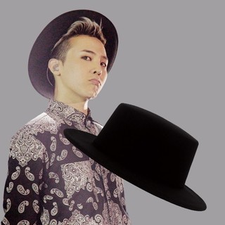KUSO BOY + 韓國GD同款 素面 字母 復古 紳士帽 大沿帽