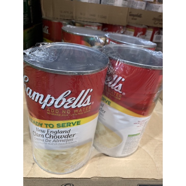 Campbell's 金寶 新英倫蛤蜊濃湯 1.41公斤 X 2入 Campbell's New England