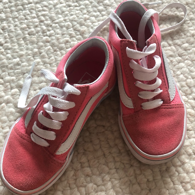 （二手近全新女童鞋）Vans粉紅色獨角獸女童鞋