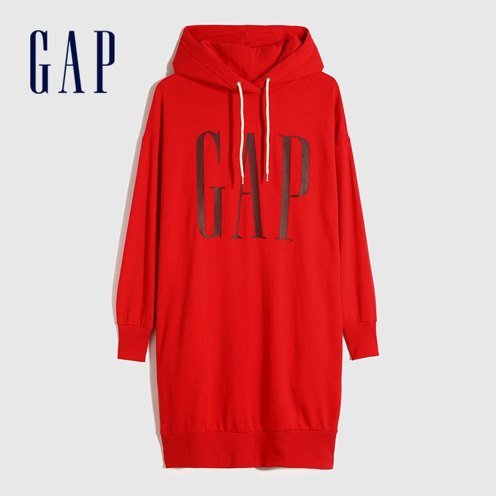 Gap 女裝 Logo漸層洋裝-紅色(619139)