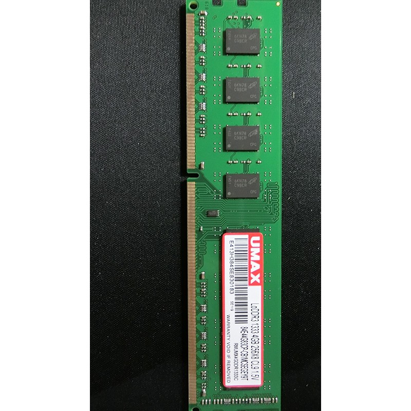 UMAX DDR3-1333 4G 雙面