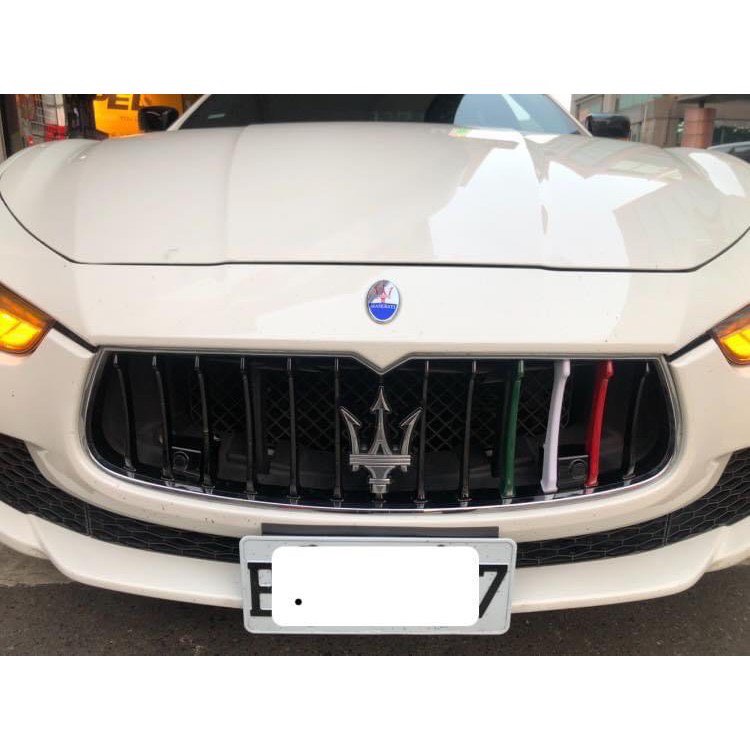 Maserati 瑪莎拉蒂 Ghibli 吉博力 三色水箱護罩飾條 瑪莎拉蒂中網 Ghibli鼻孔 吉博力三色水箱罩