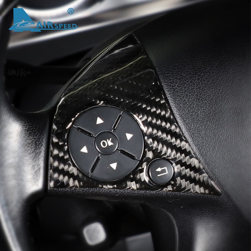 賓士 方向盤按鍵框 碳纖維 Mercedes Benz W204 C200K C260 專用 卡夢aejay美品店