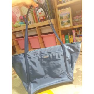 Tumi 灰藍色托特包/媽媽包/旅行袋/購物袋