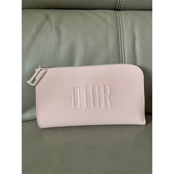迪奧 Dior 專櫃化妝包/手拿包/刷具包/萬用包-裸粉嫩色