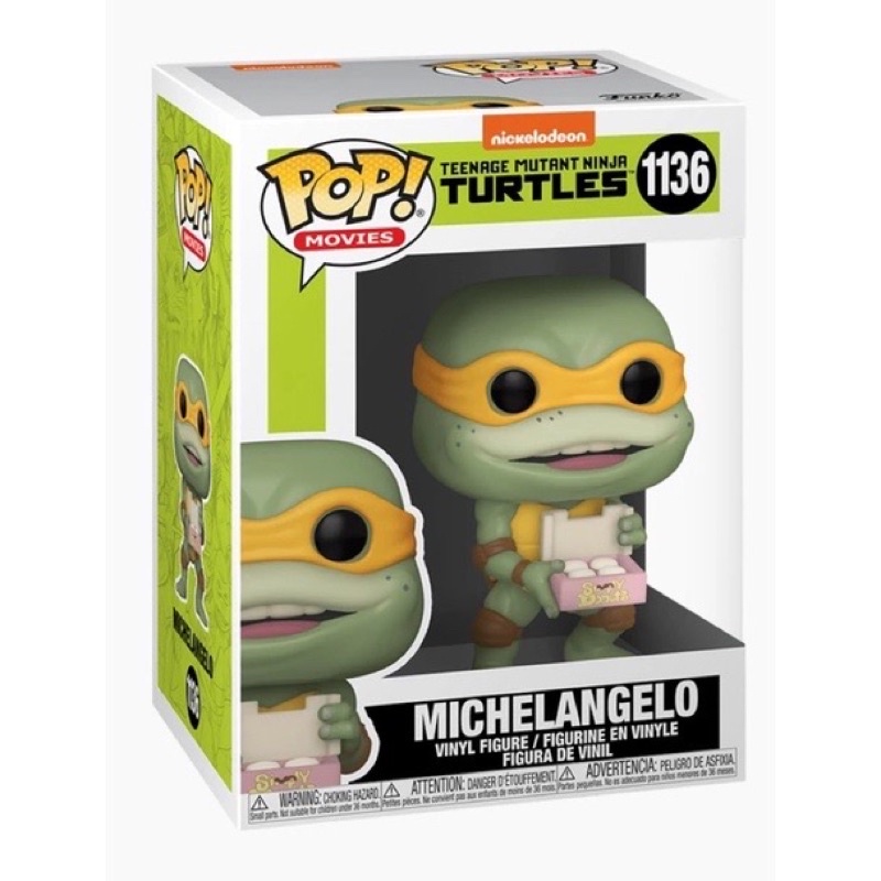 （卡司 正版現貨）代理版 Funko POP 1136 電影 忍者龜2 米開朗基羅 MICHELANGELO 忍者龜