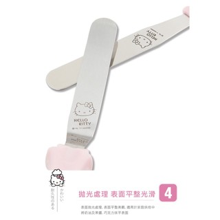 (烘焙廚房) 2件套臺灣現貨Chefmade學廚KT7015正版kitty凱蒂貓不銹鋼蛋糕模黃油刀奶油刀蛋糕抹刀裱花刮刀