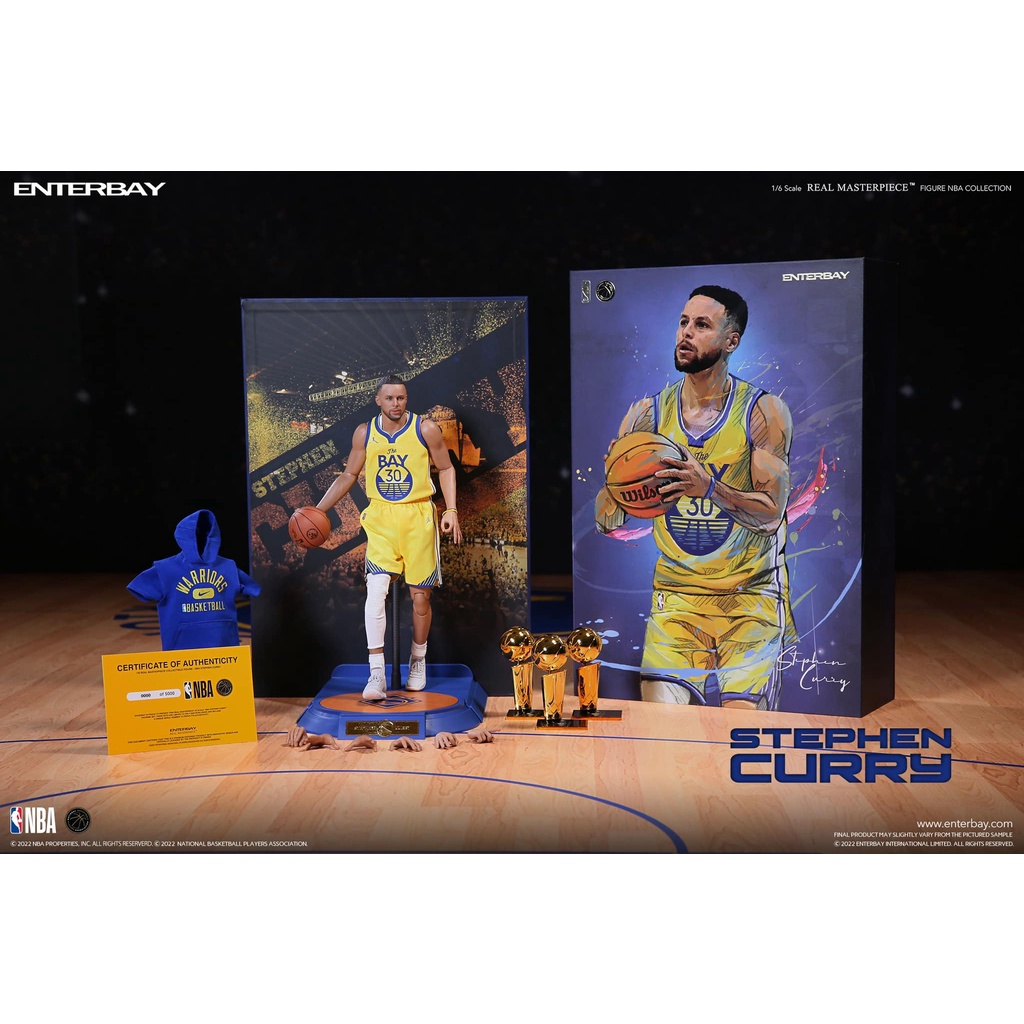 全新 ENTERBAY ( RM-1086 ) STEPHEN CURRY 1/6比例 NBA系列 勇士隊 史蒂芬 柯瑞