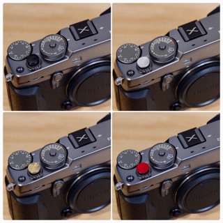 「富士雜貨店」相機 快門鈕 銅製烤漆凹面 紅/黑/銀/銅原色 快門鈕 富士 Fujifilm Nikon Leica