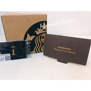 星巴克 壓花字母隨行卡 星禮程 集點 星星 Starbucks C I H F 五款