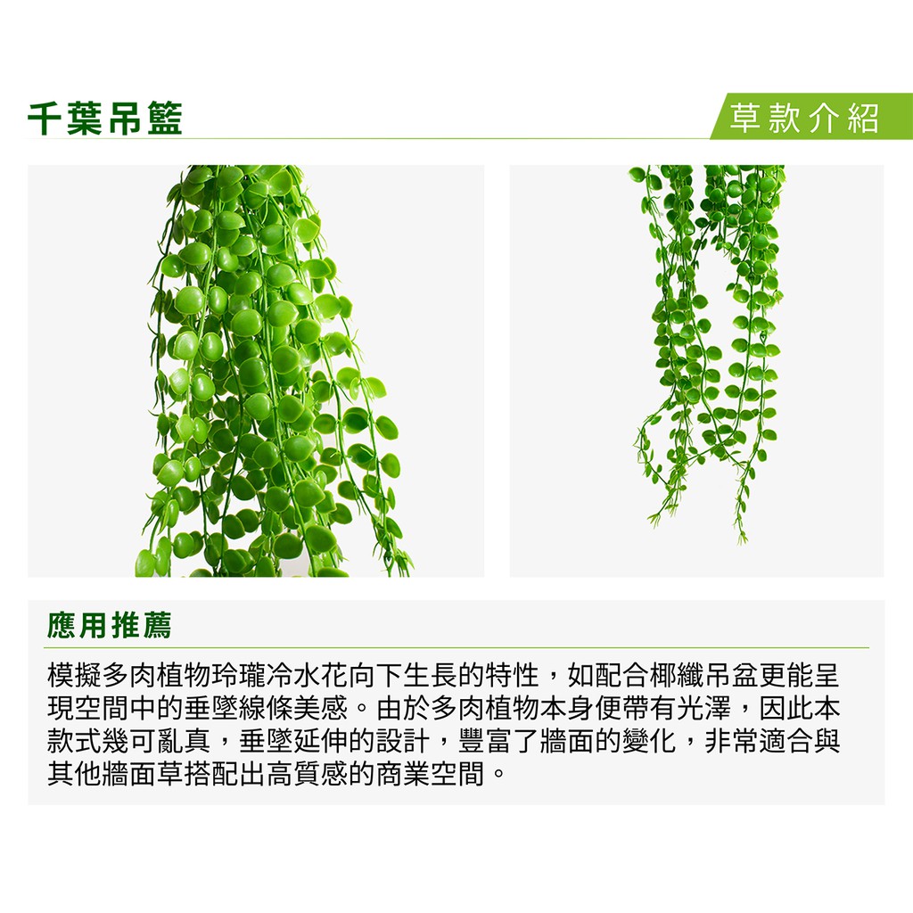 草皮達人 千葉吊籃仿真植物牆 180元 串 整箱串特價3000含運單串90cm 蝦皮購物