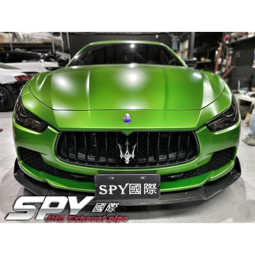 SPY國際 瑪莎拉蒂 Maserati Ghibli S Q4 碳纖維前下擾流 下巴