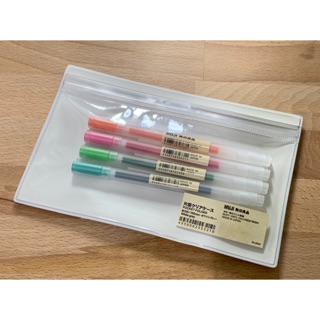 現貨 自由換芯 0.38 筆組 MUJI 無印良品 膠墨筆 膠墨 中性筆 0.5 筆 原子筆 筆袋 無印 全新品