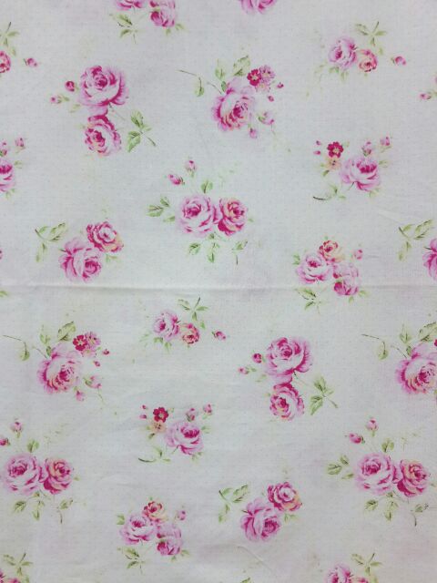 日本布💜玫瑰花圖案布 ** 手作 布料 棉布 拼布