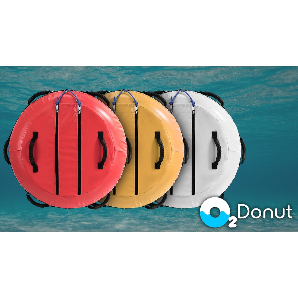 【O2 Donut】 公司貨含運 自由潛水8手把浮球 自由潛水 內胎式 浮球