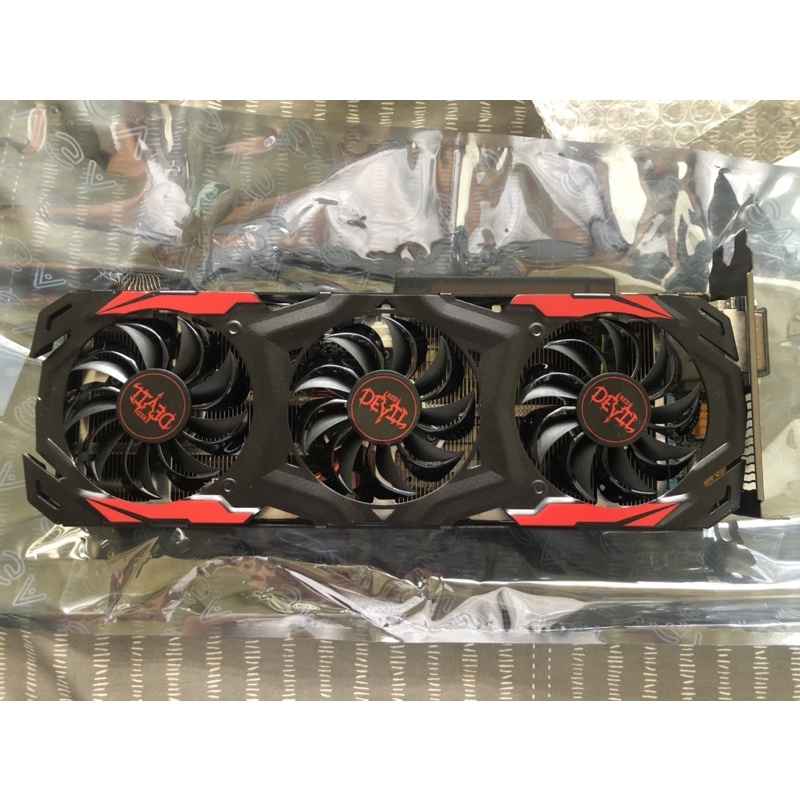 PowerColor RX570三風扇紅魔卡