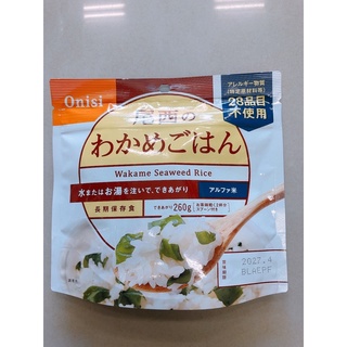 日本 尾西 onisi 沖泡即食海帶芽飯 100g 日本防災食品