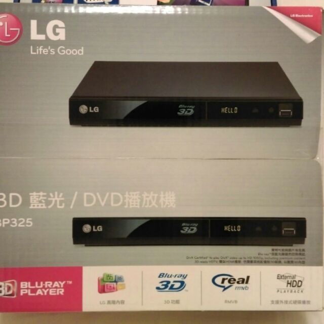 全新LG藍光播放器BP325