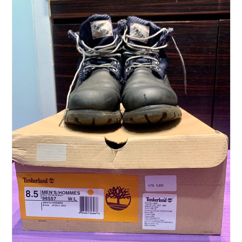 Timberland Men's HOMMES 8.5 42 26.5 UK8  男 女用 休閒鞋 高筒靴 可自取