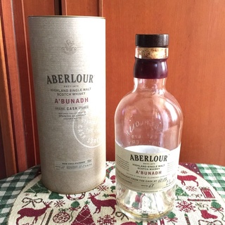 ABERLOUR 蘇格蘭亞伯樂威士忌空酒瓶(700ml)/多用途玻璃空瓶/空洋酒瓶/裝飾/容器/花器