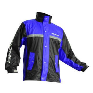 【ASTONE】RA-502 (黑/藍) 兩件式 運動型雨衣