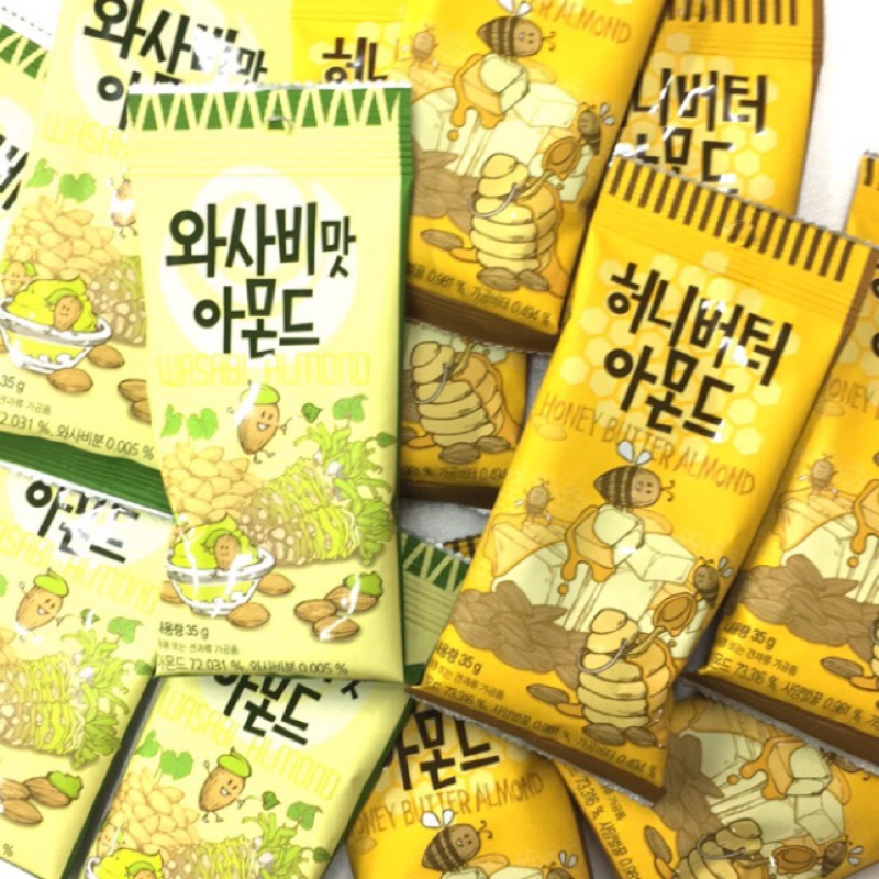 韓國 Toms Gilim 杏仁果 蜂蜜奶油/芥末/蜂蜜芒果香蕉 30g