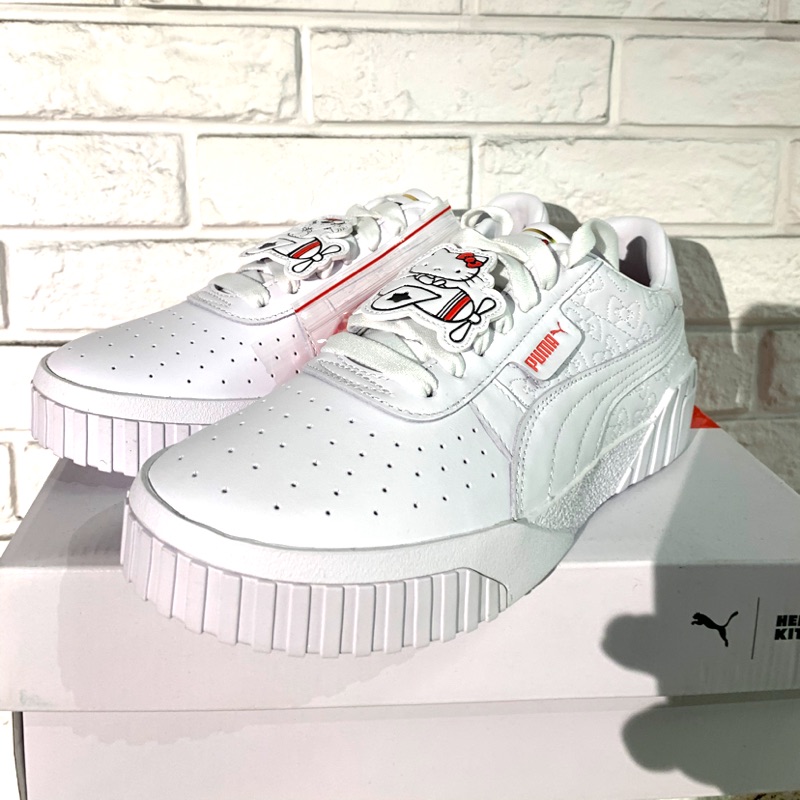 PUMA CALI X HELLO KITTY  WN'S 皮革 凱蒂貓 厚底鞋 休閒鞋 女 372328-01