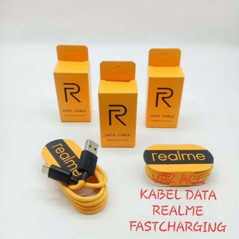 Realme Vooc 快速充電器數據線支持快速充電 2.4A