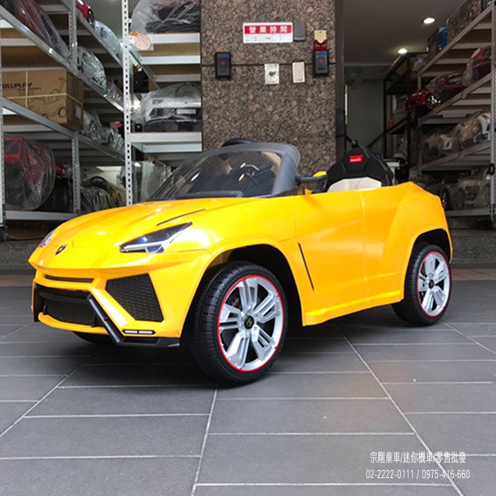 【宗剛兒童電動車 零售/批發】藍保堅尼 Lamborghini Urus 藍寶 運動休旅車 烤漆 皮椅 12V 雙馬達