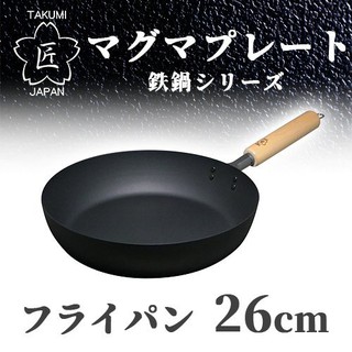 ✿我愛毛線球✿ 現貨！日本 Takumi 匠 煎鍋 岩紋平底鐵鍋 不沾鍋 26cm 日本製