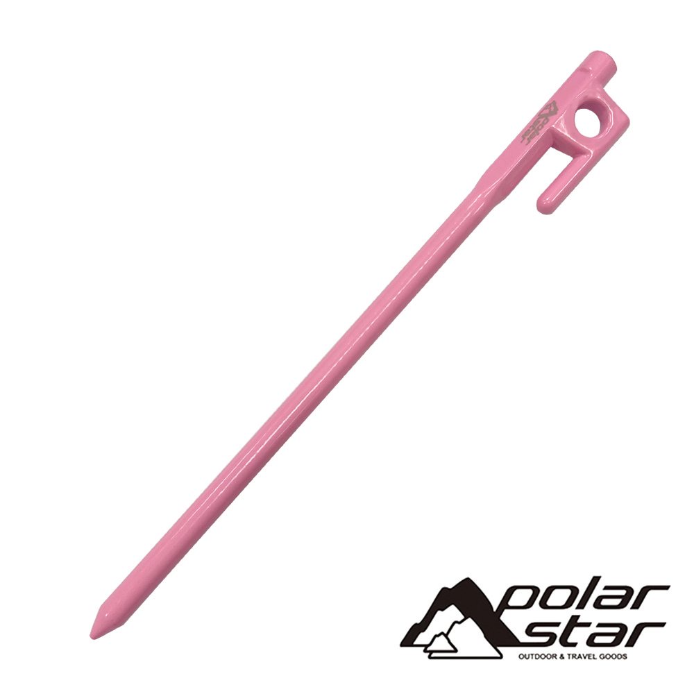 【POLARSTAR】鋼製營釘-粉色 20/30cm 戶外.露營.帳篷.天幕帳.炊事帳.客廳帳.堅固好用 P22756