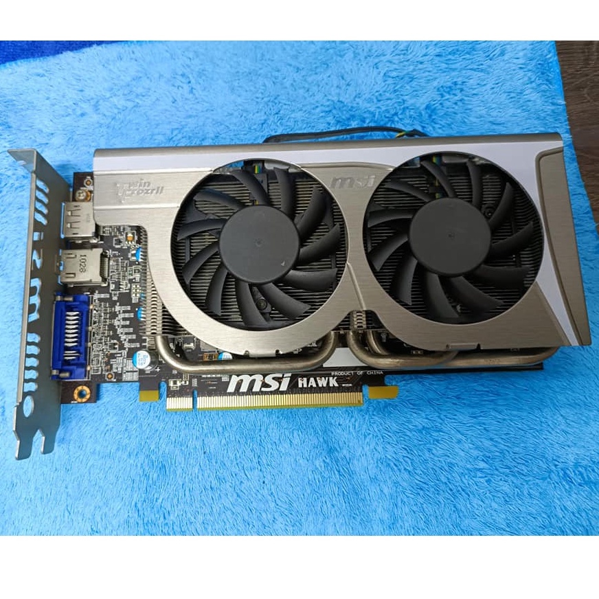 微星 R5770 HAWK 顯示卡、ATI Radeon HD 5770繪圖引擎、1G、DDR5、128Bit、拆機良品