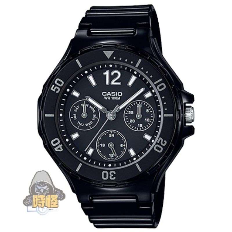 【CASIO】台灣卡西歐公司貨 一般指針錶 橡膠錶帶 防水100米 可旋轉式錶圈 (LRW-250H-1A1)