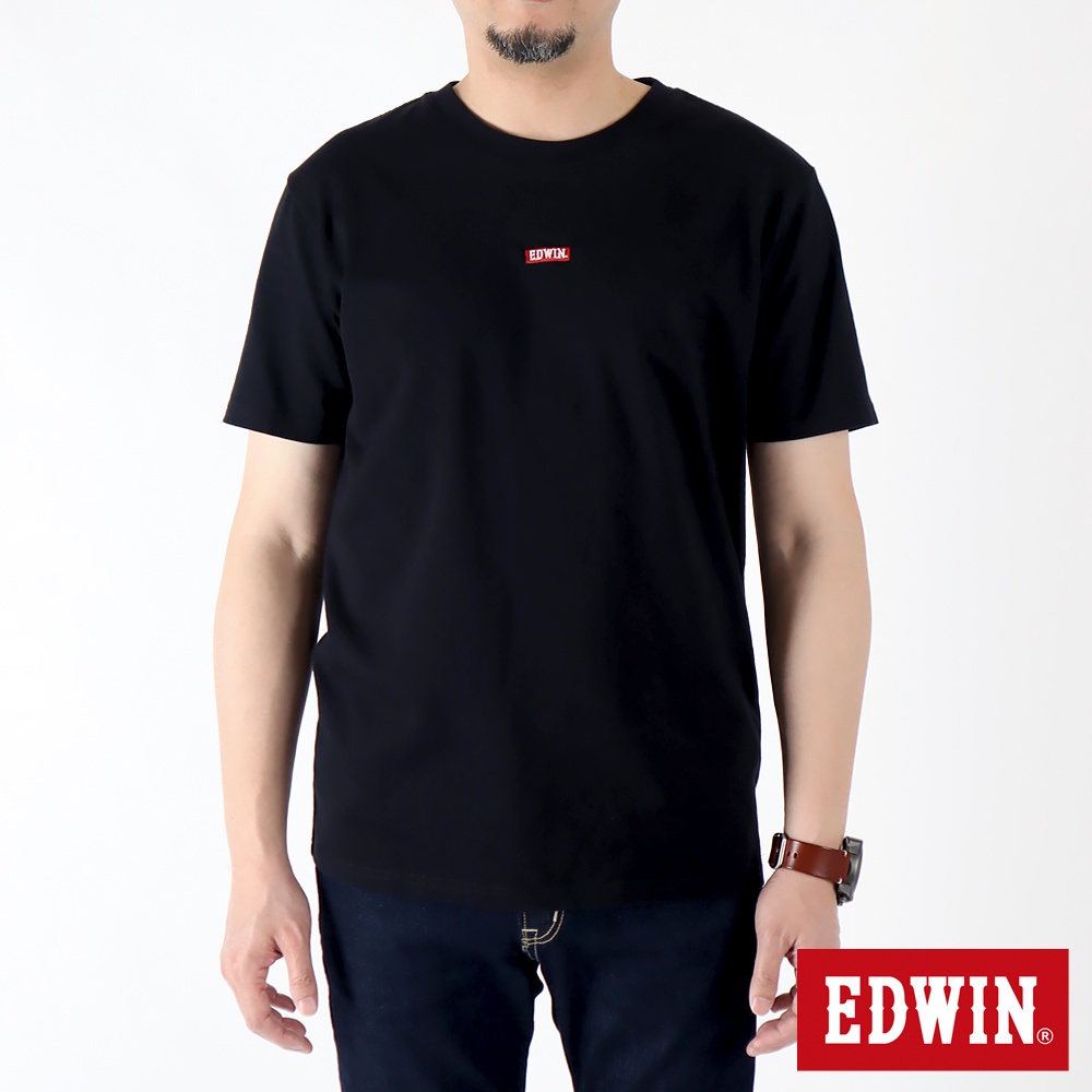 EDWIN 人氣復刻 EDWIN繡花短袖T恤(黑色)-男款