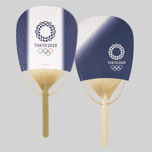 東京奧運 橢圓形竹扇 單入 日本製 東奧 紀念品週邊官方商品 現貨商品 售完為止